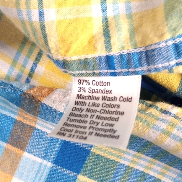 Crown & Ivy Men's Plaid / Check Long Sleeve Casual Button Down Shirt XXL - Picture 10 of 10